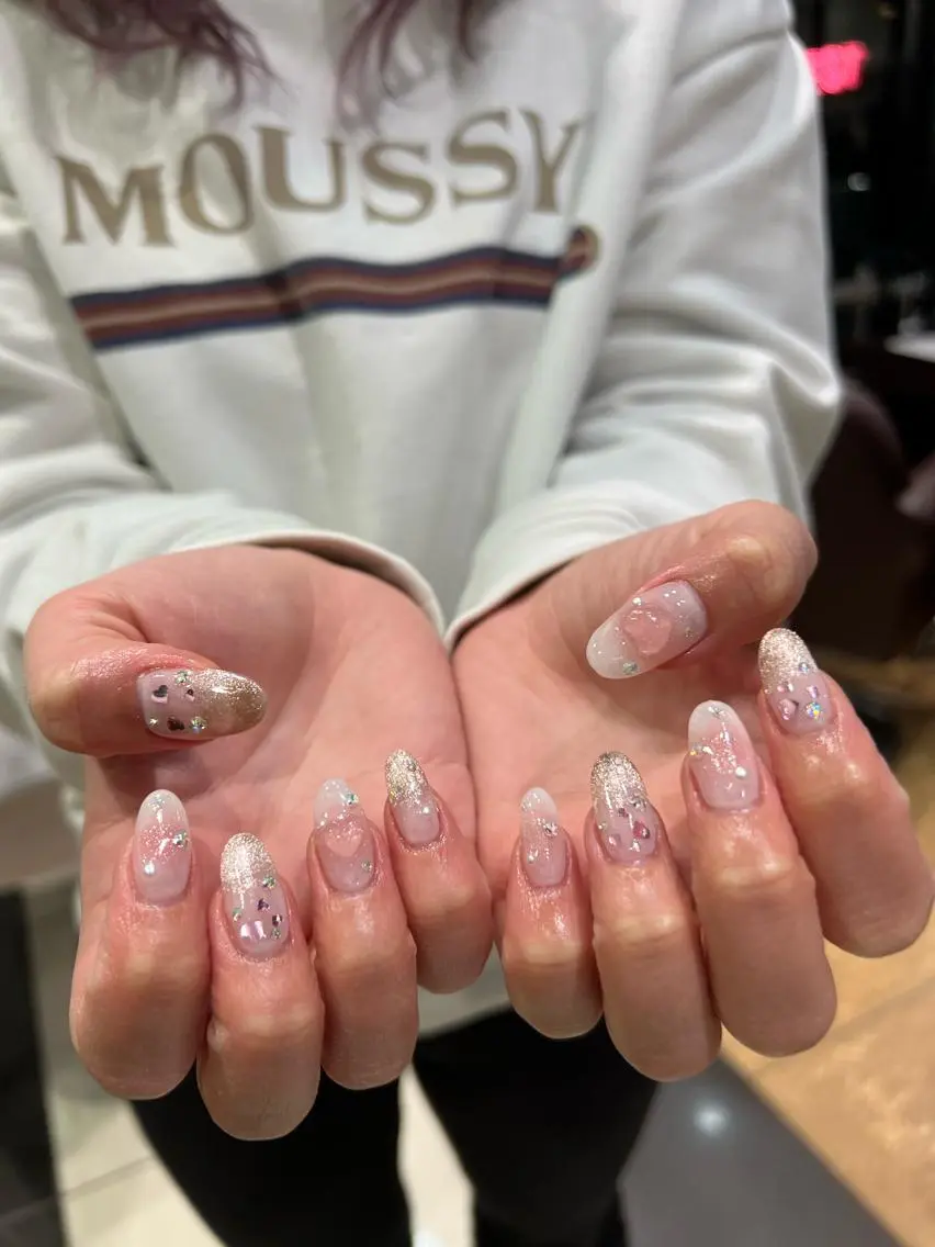 ネイル なぽ ❤︎長さだし / 韓国nailのネイルデザイン