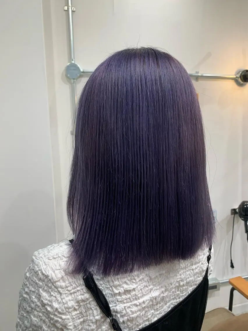 セミロング AMI🎀韓国ヘア 透明感カラーのヘアスタイル