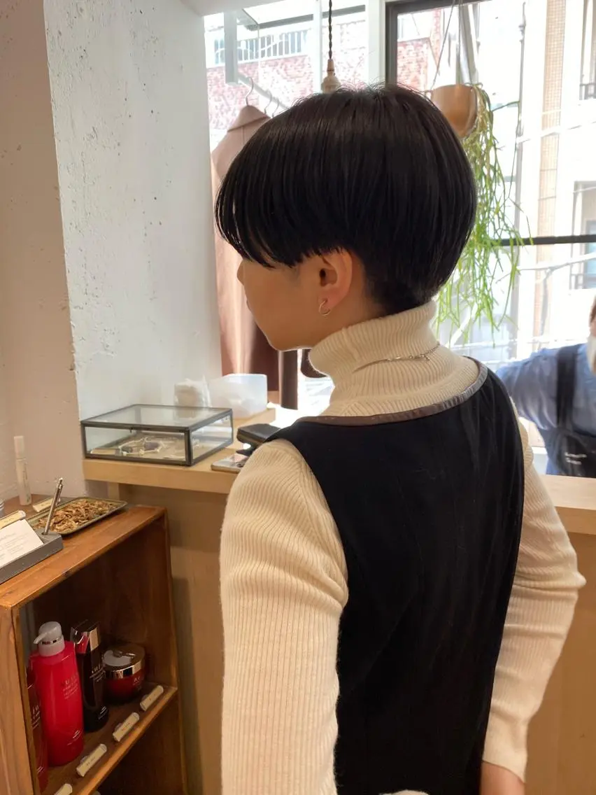 ショート カラー カット ヘアカラー トリートメント 🟩白髪ぼかし ショート/大司のヘアスタイル