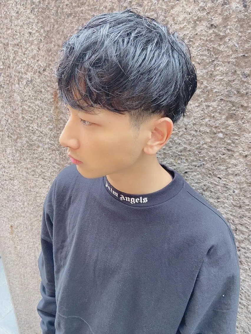 ショート カラー パーマ ヘアアレンジ メンズ メンズパーマ カット ちこ .のヘアスタイル