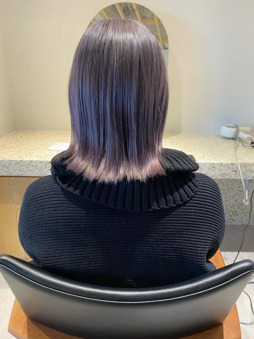 ミディアム カット ヘアカラー three.大手前 田井 綾乃のヘアスタイル