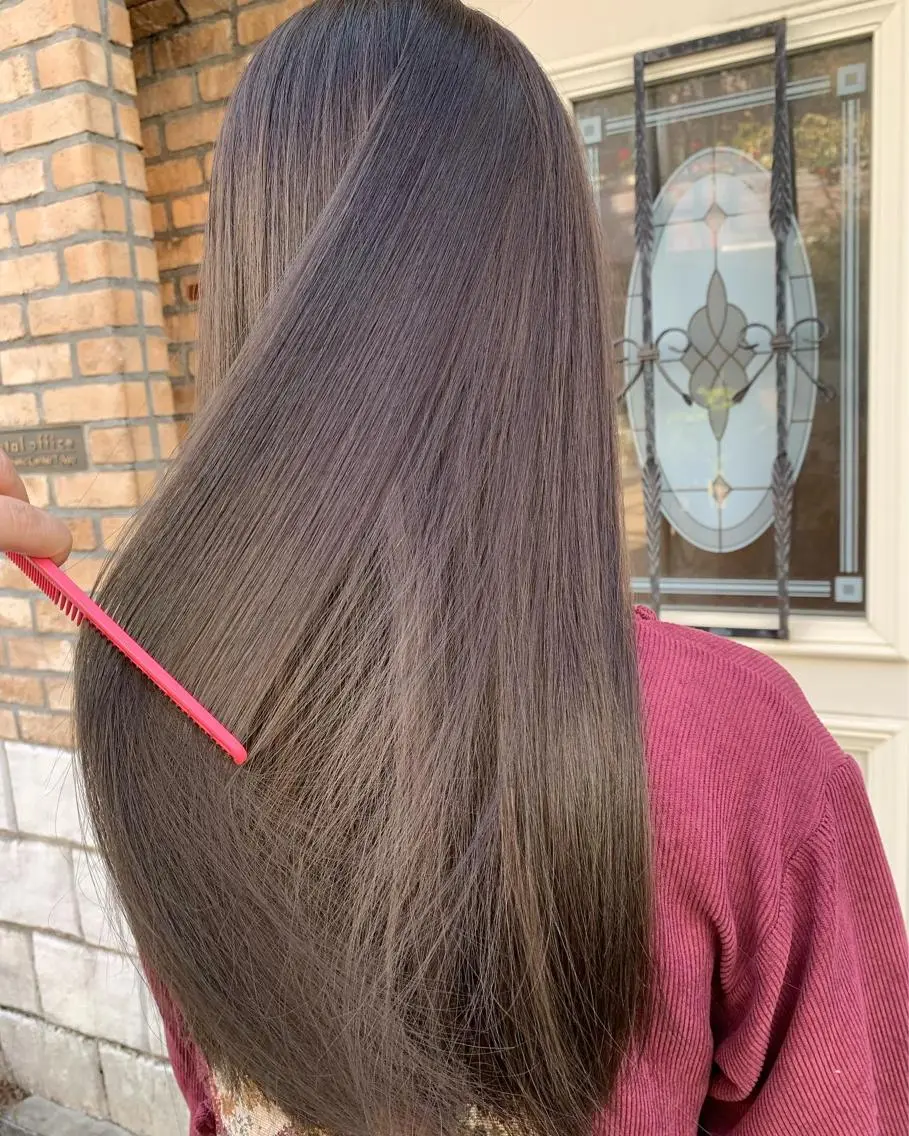 ロング カラー アディクシーカラー グレージュ 似合わせカラー🫶 小川千波のヘアスタイル