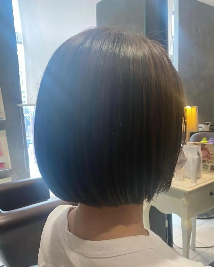 ショート カラー ボブ 艶カラー/エクステ/ 藤原リックのヘアスタイル