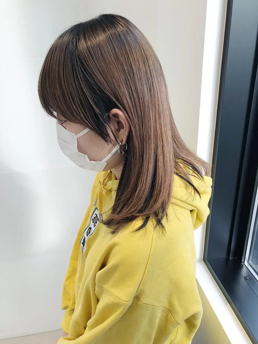 ロング カラー ブラウンカラー 髪質改善/顔まわり 石原のヘアスタイル