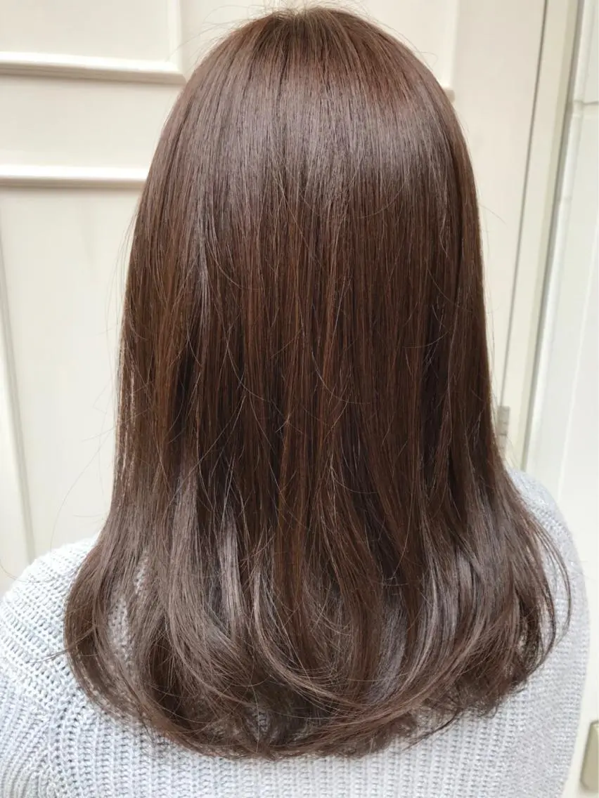 セミロング カラー ベージュカラー ブラウンカラー 🫟Blanco🫟 Color&Careのヘアスタイル