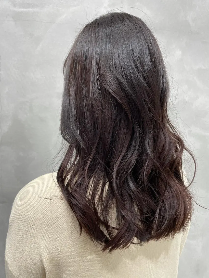 ロング カラー ラベンダーカラー 狩野 羅夢のヘアスタイル