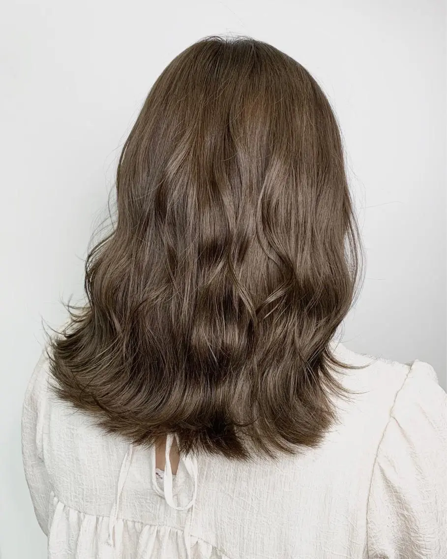 ミディアム カラー パーマ ヘアアレンジ Siena 渋谷のヘアスタイル