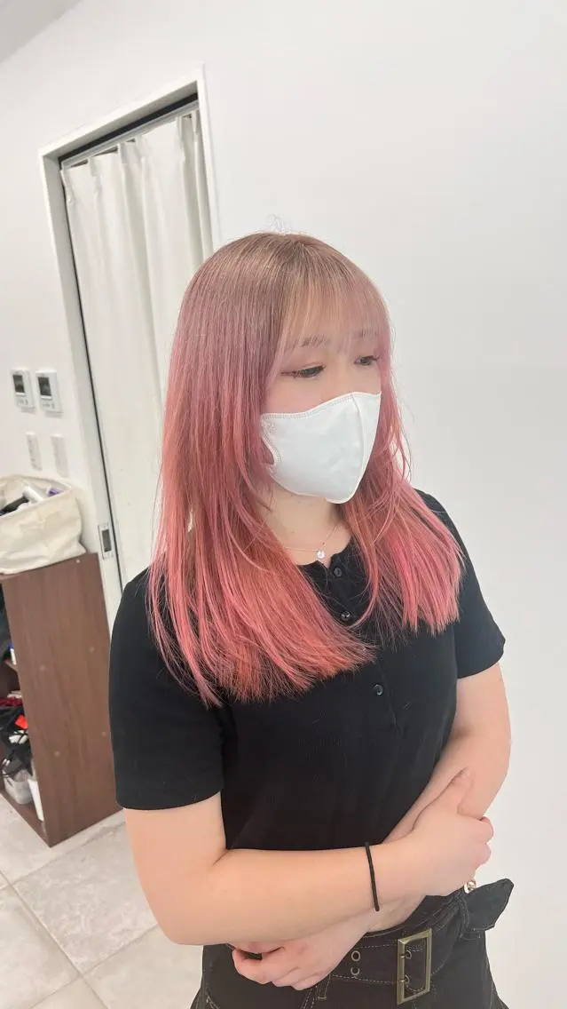 ロング カラー カット ヘアカラー トリートメント 赤みゼロ/透明感 カラー🌿KANTAのヘアスタイル