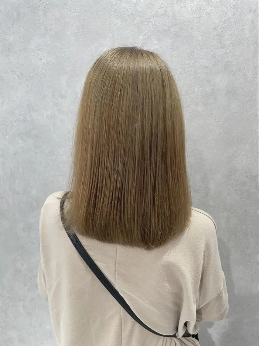 ミディアム カラー パーマ ヘアアレンジ メンズ キッズ ネイル マツエク・マツパ アイブロウ 髪質改善 トリートメント ヘアカラー ドライ カット✂️髪質改善のヘアスタイル