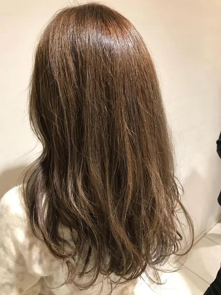 ロング カラー ハイライトカラー ハイライト ヘアカラー トリートメント 松本 潔樹のヘアスタイル
