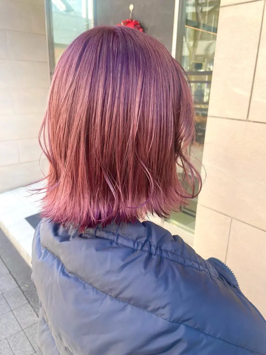 セミロング カラー ヘアカラー トリートメント ヘッドスパ ヘアセット 🫧カット/パーマ /ネイル/かりん🫧のヘアスタイル