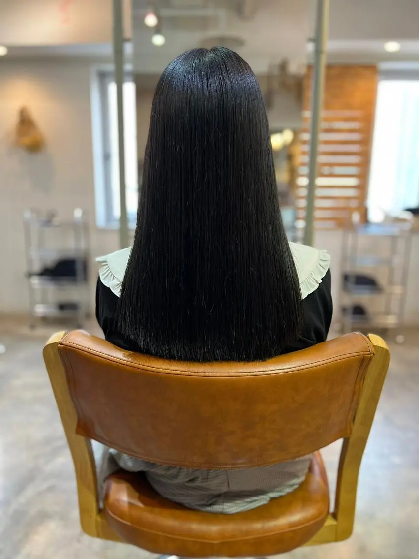 ロング ハイライト 髪質改善 カット ヘアカラー 縮毛矯正 newi hauoli札幌駅前のヘアスタイル