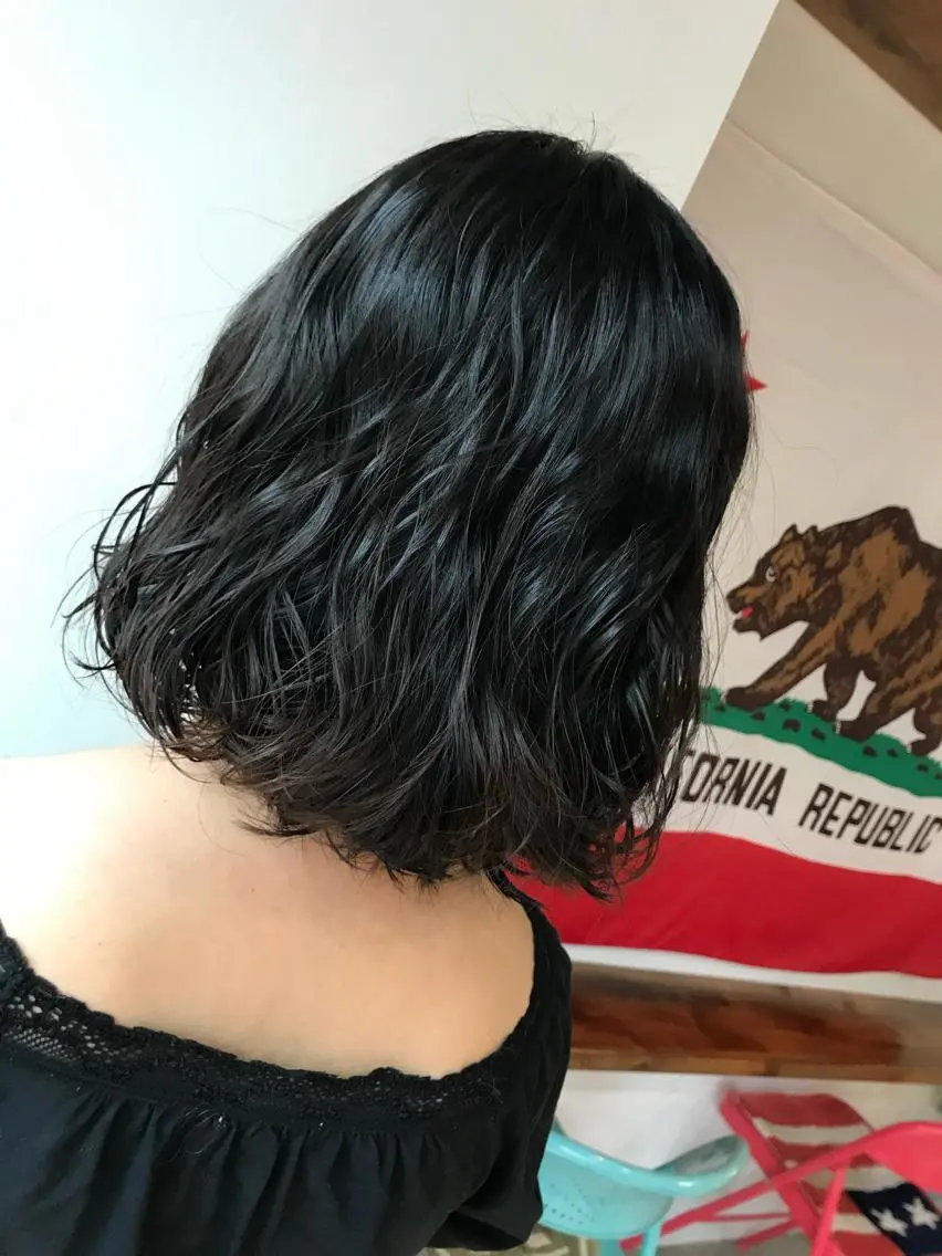 ミディアム パーマ ヘアアレンジ カット ヘアカラー トリートメント ヘアセット ❤️カラー得意 🧡松浦睦樹❤️のヘアスタイル