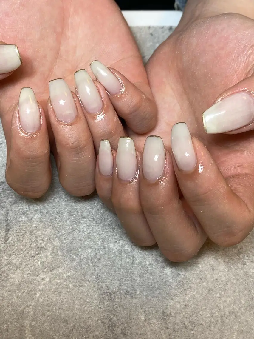 ネイル フレンチネイル ハンドネイル LIll nailのネイルデザイン