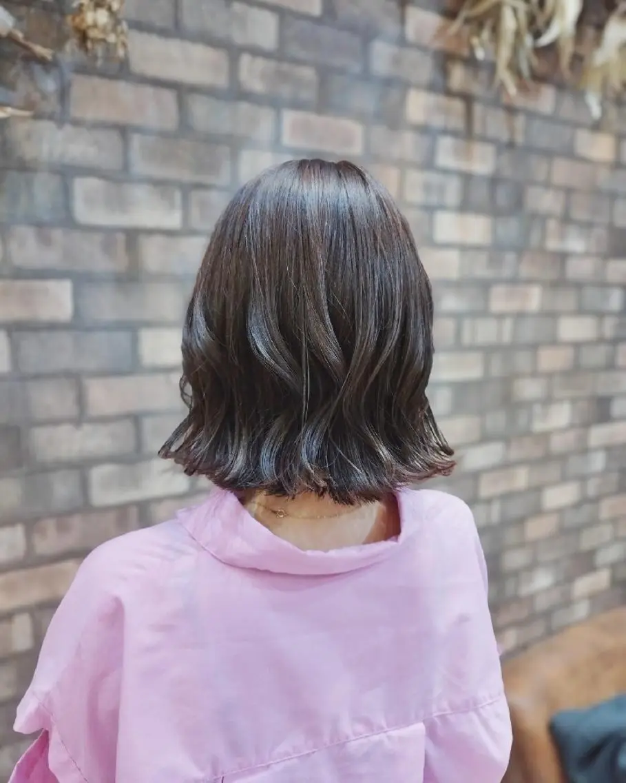 ミディアム カラー ヘアアレンジ ミディアムパーマ バレイヤージュ ブリーチ ケアブリーチ 透明感カラー カット ヘアカラー トリートメント ✨艶髪✖癒し✨🍀 miyazawaのヘアスタイル