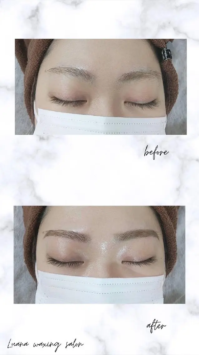 アイブロウ 眉毛ワックス脱毛 Luana wax 🐚根本のエステ・リラクイメージ