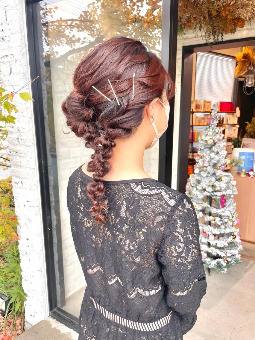 セミロング ヘアセット kyoka .のヘアスタイル
