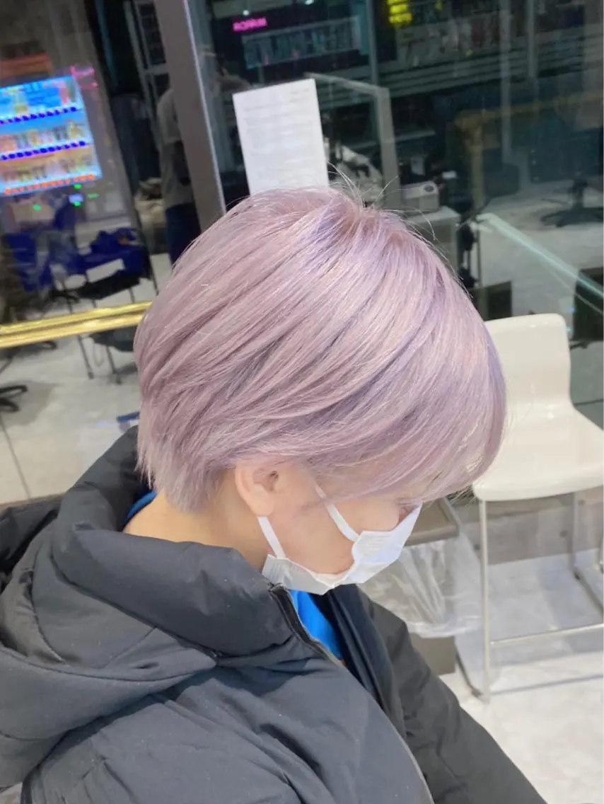 ショート 🤍ムラ修正ブリーチ 🤍原宿/YUUのヘアスタイル