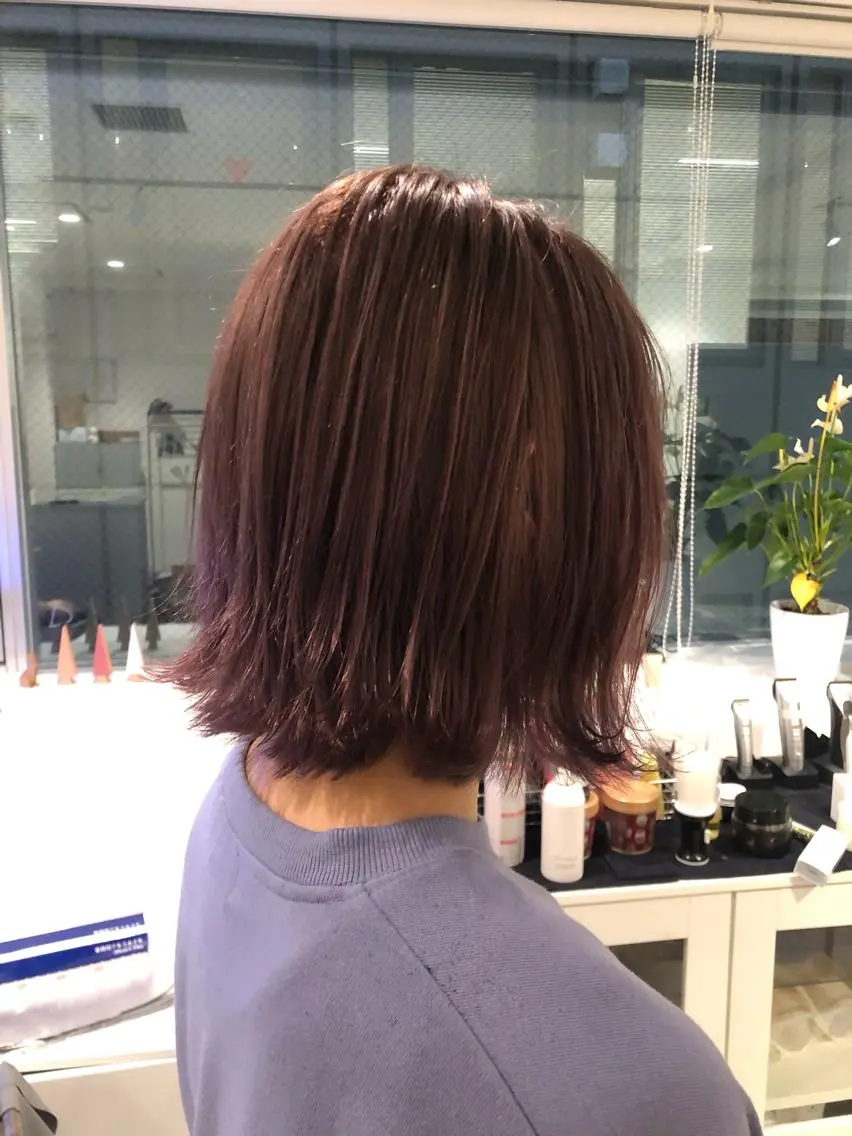 ショート カラー ベージュカラー ピンクカラー ピンクベージュ ヘアカラー JILBLAN京都 ショート/ハイライトのヘアスタイル