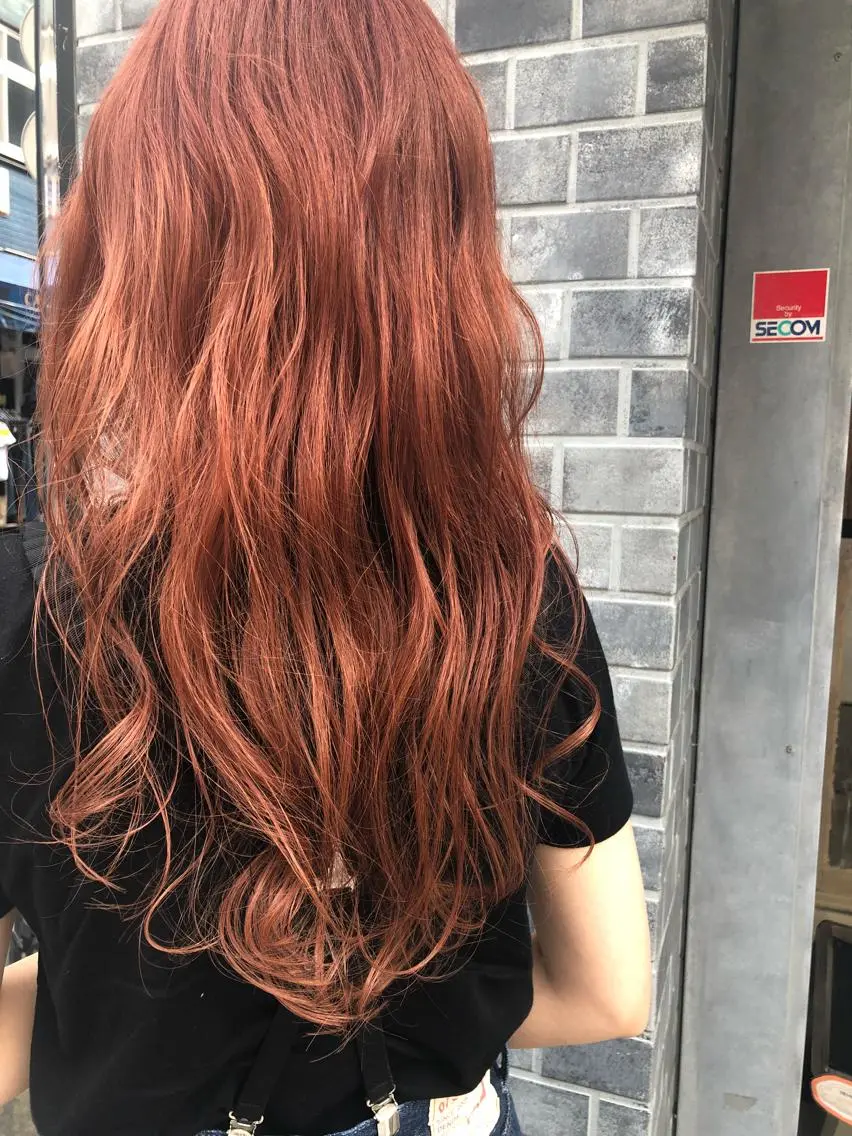 ロング カラー オレンジ 韓国風ヘア ✳︎SERA✳︎ 平日のみご案内の眉毛・アイブロウイメージ