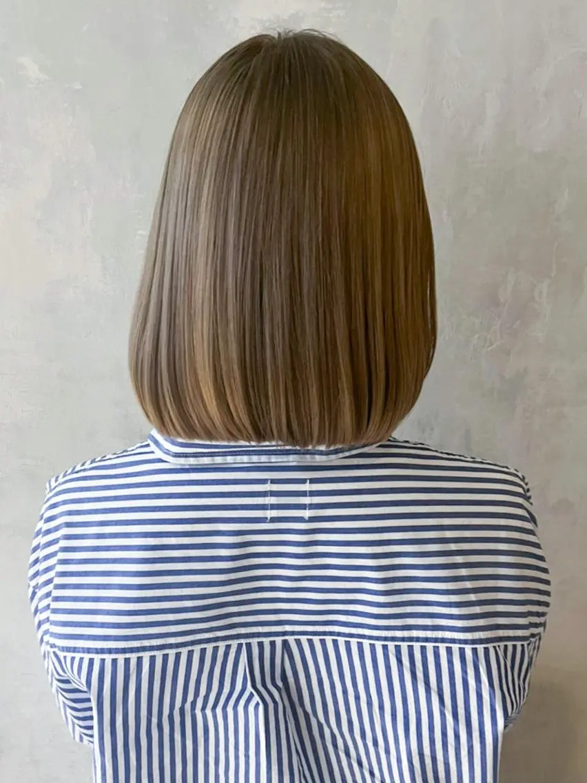 ミディアム カラー パーマ ヘアアレンジ ベージュカラー オリーブベージュ カット ヘアカラー トリートメント ITbyALBUM 藤沢店のヘアスタイル