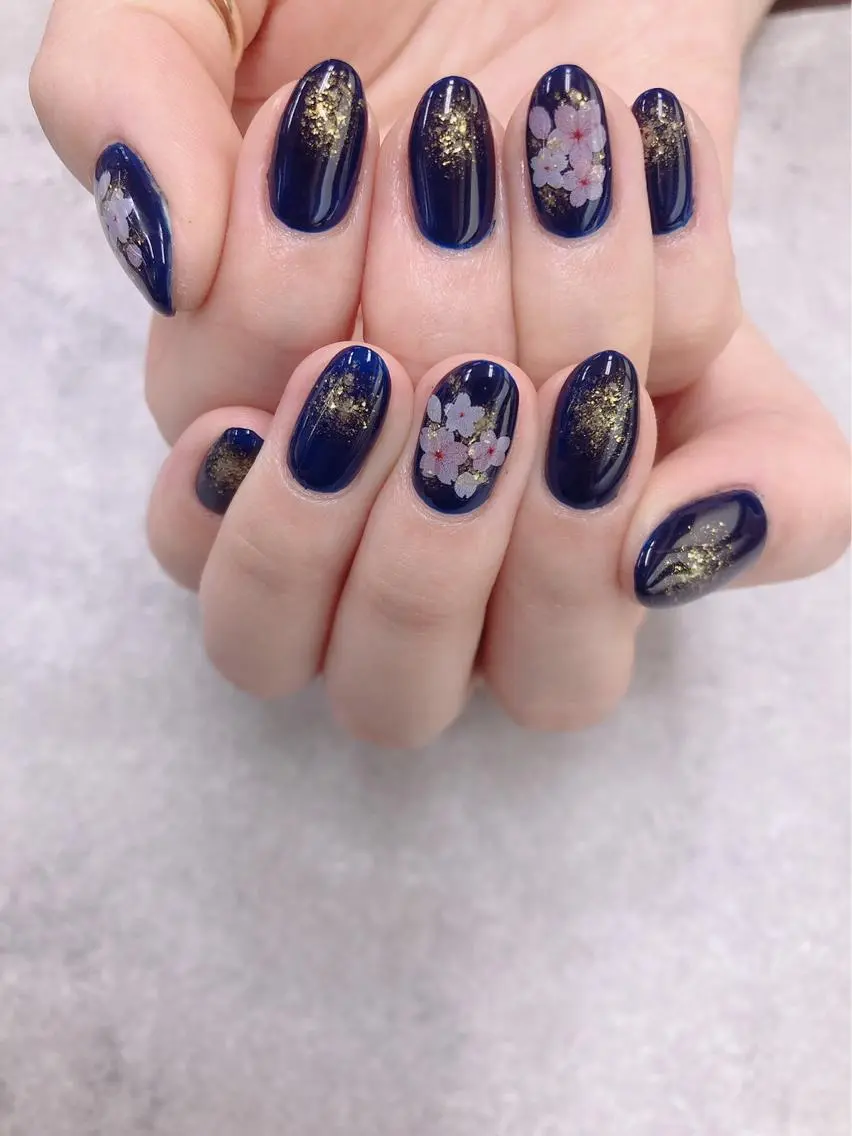 ネイル ネイビー FASTNAIL PLUS 新宿店のネイルデザイン