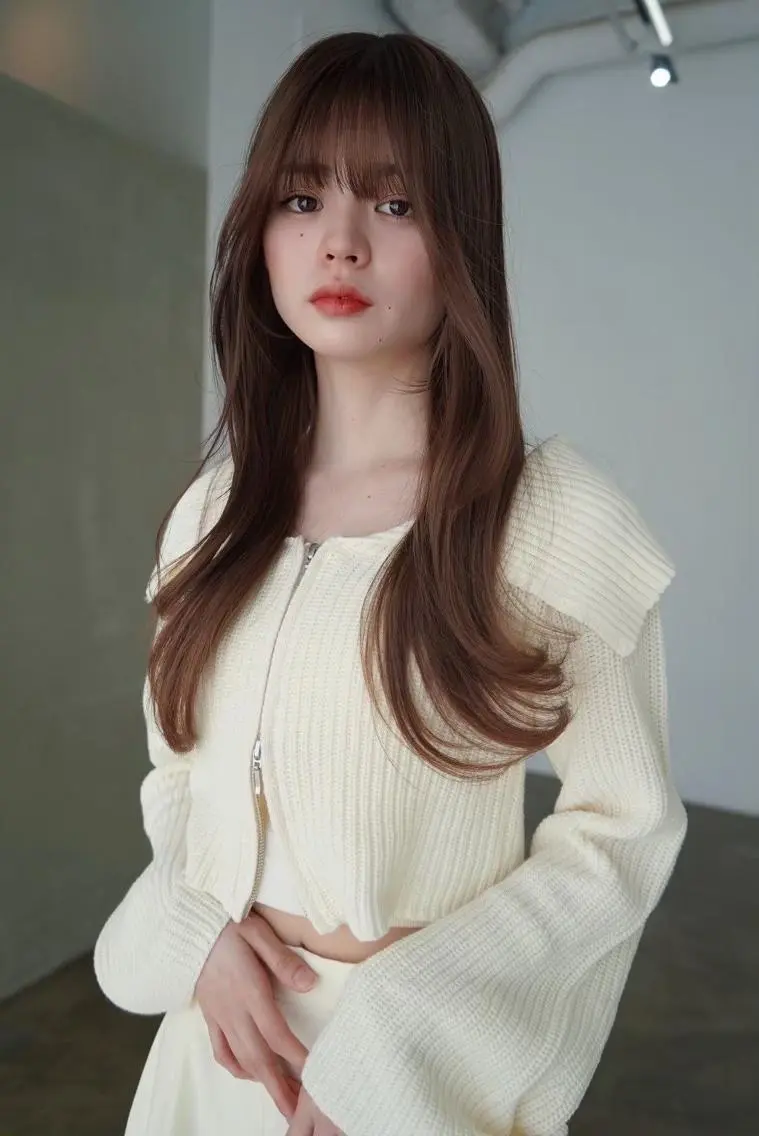 ロング カラー カット ヘアカラー ANGELICA JR和歌山店のヘアスタイル