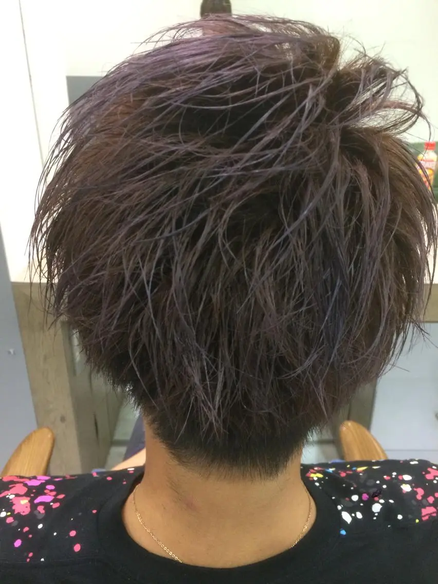 カラー メンズ メンズブリーチ メンズメッシュ ブリーチ メッシュ 山田 香織のヘアスタイル