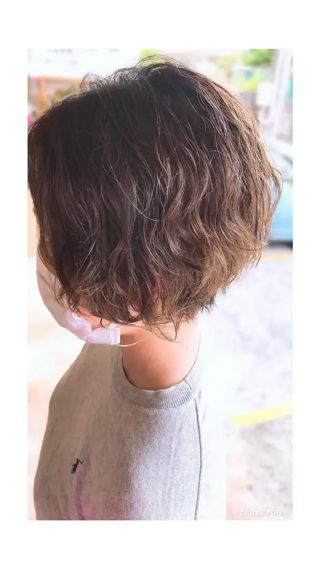 ショート パーマ ハンサムショート ショートヘア ニュアンスパーマ hair works raptureのヘアスタイル