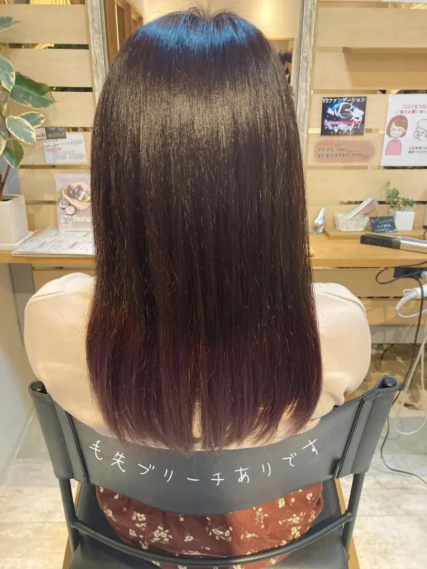 ミディアム カラー ブリーチ グラデーションカラー ヘアカラー トリートメント 【女性指名No.1】 西口直子のヘアスタイル