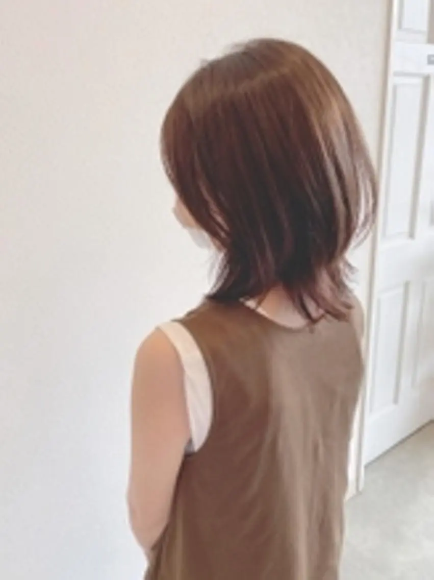 ミディアム カラー ウルフカット ARCH FREE予約のヘアスタイル