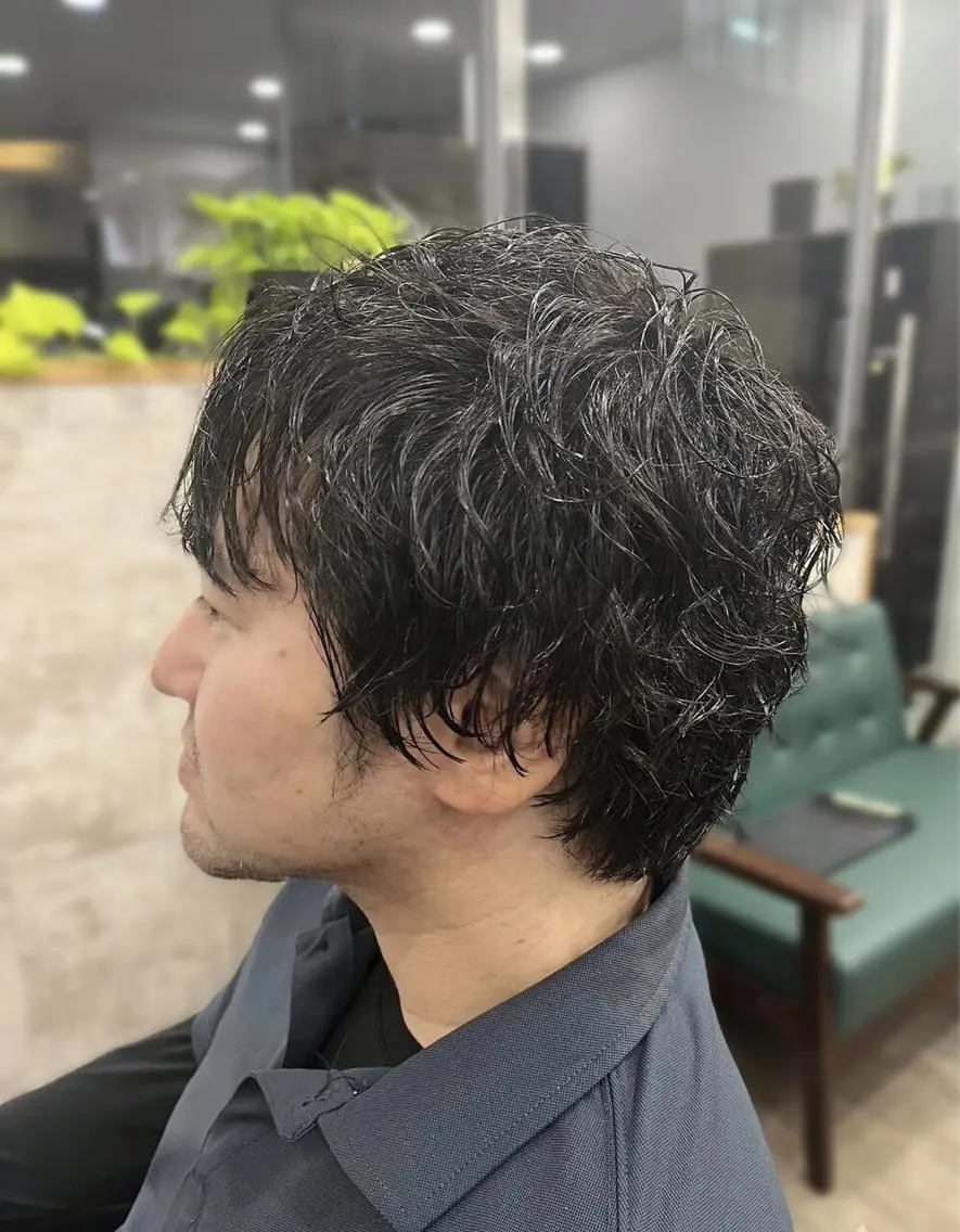 パーマ メンズ 薮内 香保里のヘアスタイル