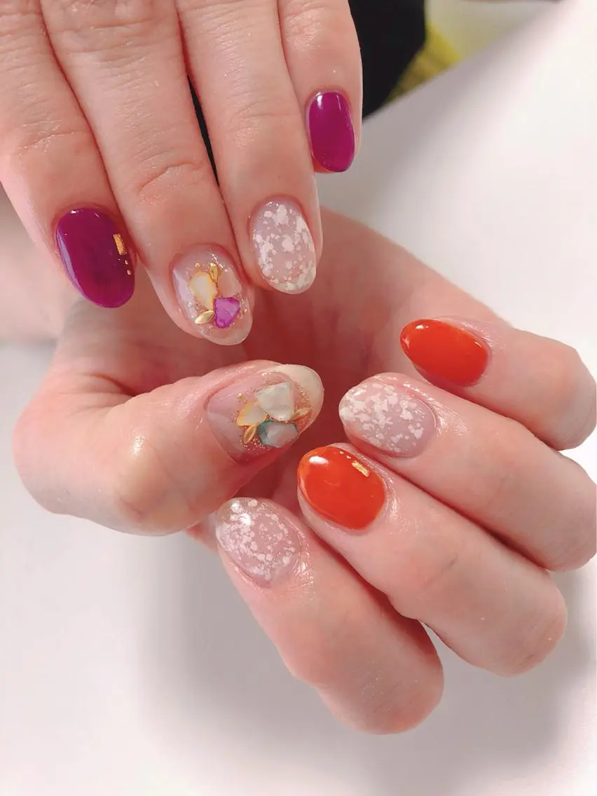 ネイル アートネイル 長さ出し フットネイル グリーン ニュアンスネイル Lily Roseスタッフ一同のマツエク・マツパデザイン