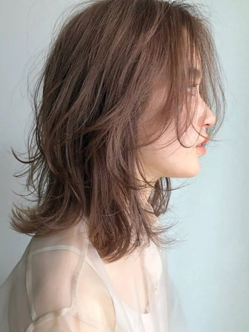 ミディアム 大人レイヤー×艶髪 小久保 春暁のヘアスタイル