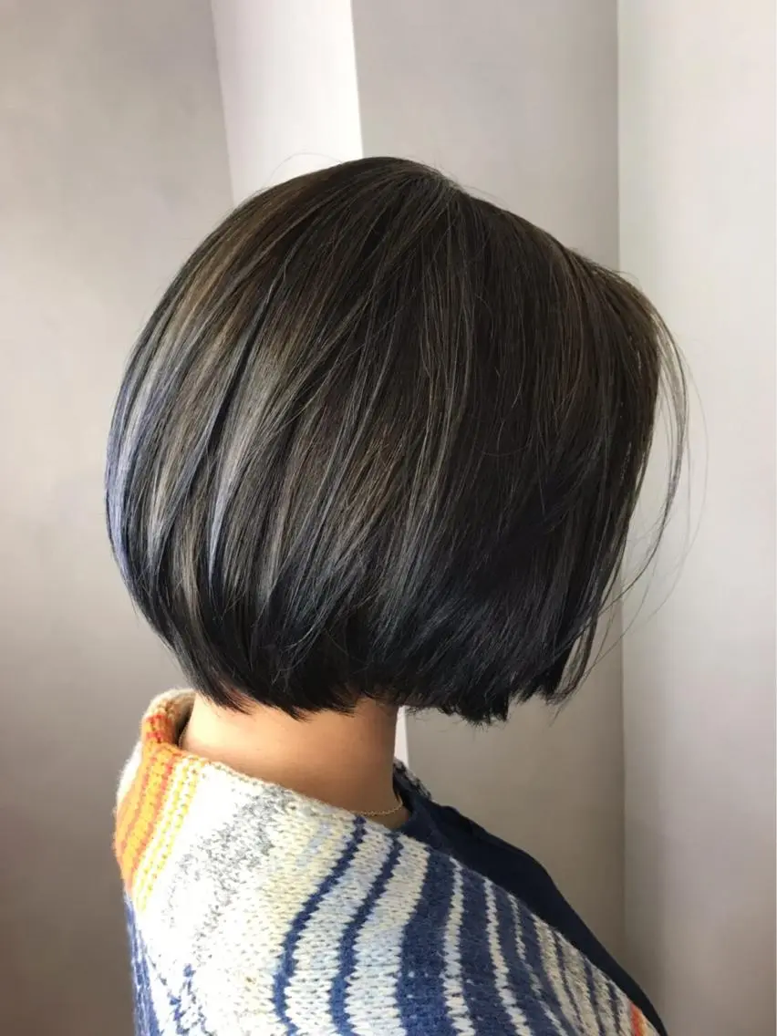 ショート カラー アディクシーカラー ハイライトカラー ハイライト ヘアカラー BROCANTE立川 karasawa.nのヘアスタイル