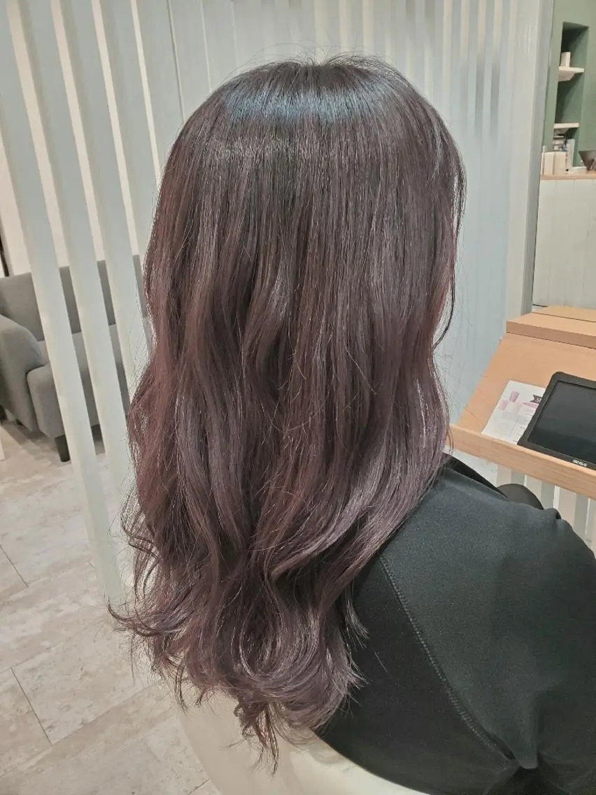 ロング カラー グレージュ トリートメント 北九州美容室 🕊️わかな✂︎のヘアスタイル