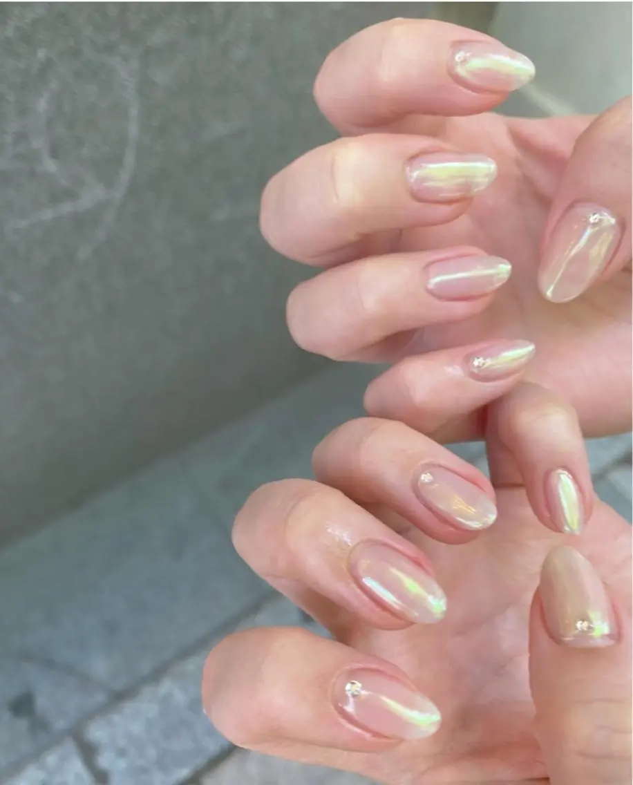 ネイル オーロラネイル ハンドネイル Ann nailのネイルデザイン