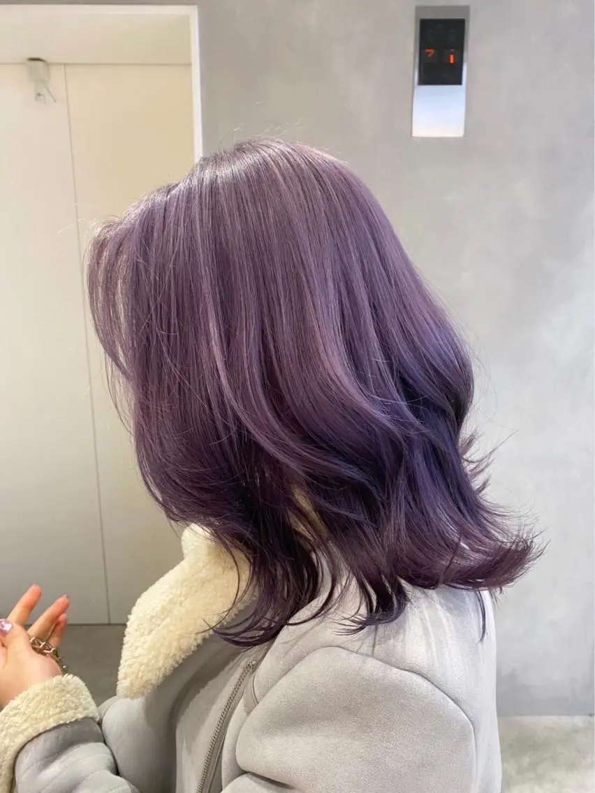 セミロング カラー カット ヘアカラー トリートメント ハイトーン×レイヤー /遠藤将太のヘアスタイル