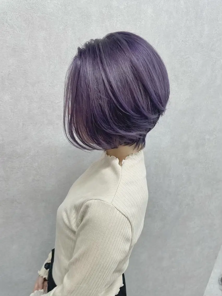 ミディアム カラー パーマ ヘアアレンジ ネイル マツエク・マツパ アイブロウ ショートボブ ミディアムパーマ バレイヤージュ ブリーチ ケアブリーチ カラー特化サロン大阪 ルービック江坂/新城のヘアスタイル