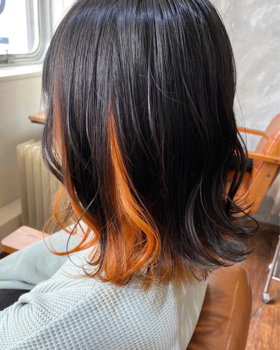 ミディアム ヘアカラー トリートメント インナーカラー🦔 🐾KEISUKEのヘアスタイル