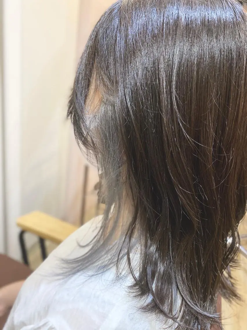 ミディアム カラー ブリーチ ヘアカラー トリートメント マンツーマン/透明感 foi hairのヘアスタイル
