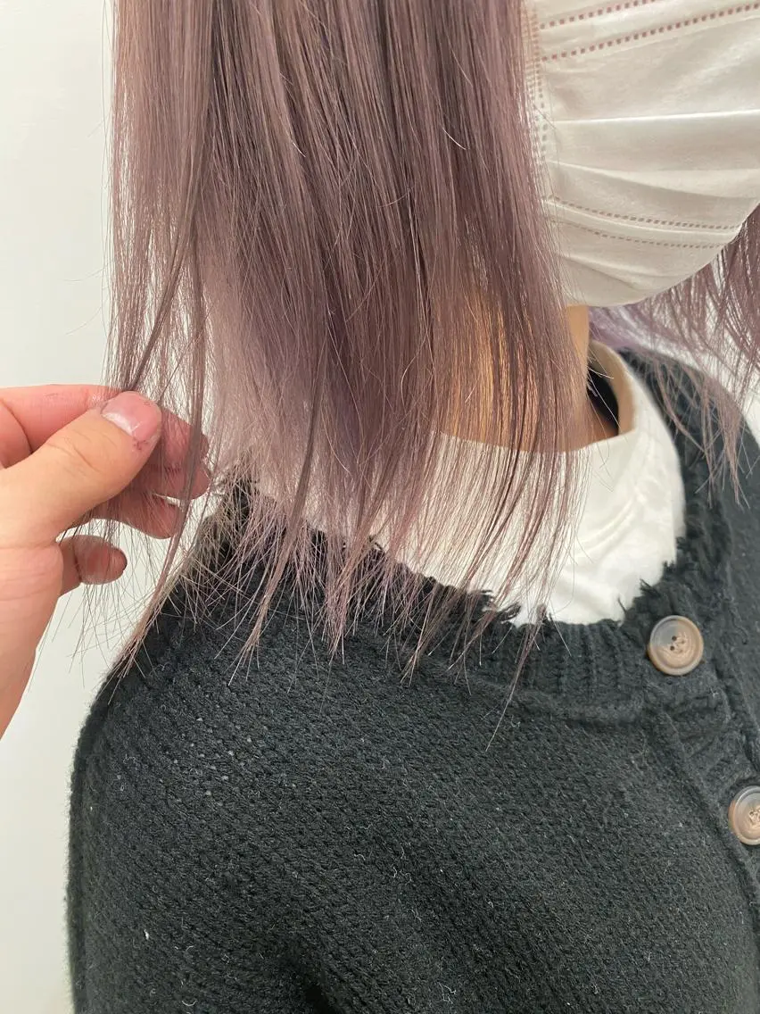 ミディアム 🌿レイヤー/ブリー チ/🌿‬JINのヘアスタイル