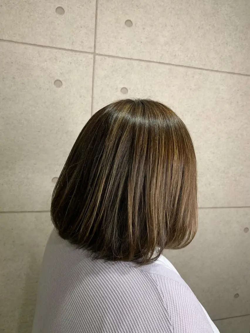 ショート ハイライト 河田 寧生のヘアスタイル