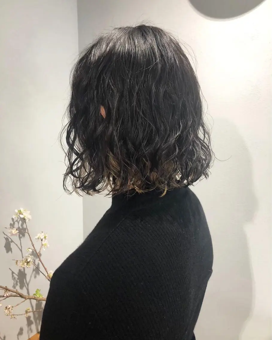 パーマ ボブパーマコテ巻き風 パーマNo1深江秀平のヘアスタイル
