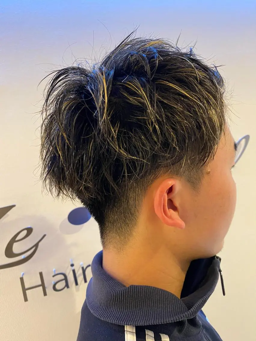 ショート ハイライト Ze sealのヘアスタイル
