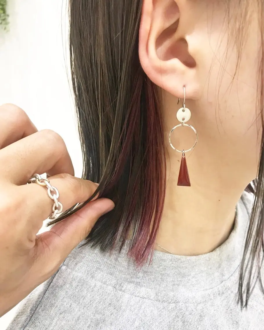 ショート カラー インナーカラー ボブ SAKURA omotesandoのヘアスタイル
