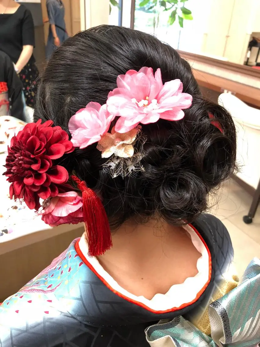 ロング ヘアアレンジ 成人式 千葉 好未のヘアスタイル
