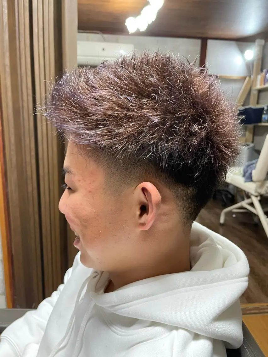 ショート カラー メンズ カット ヘアカラー メンズ特化型/永井 友貴のヘアスタイル