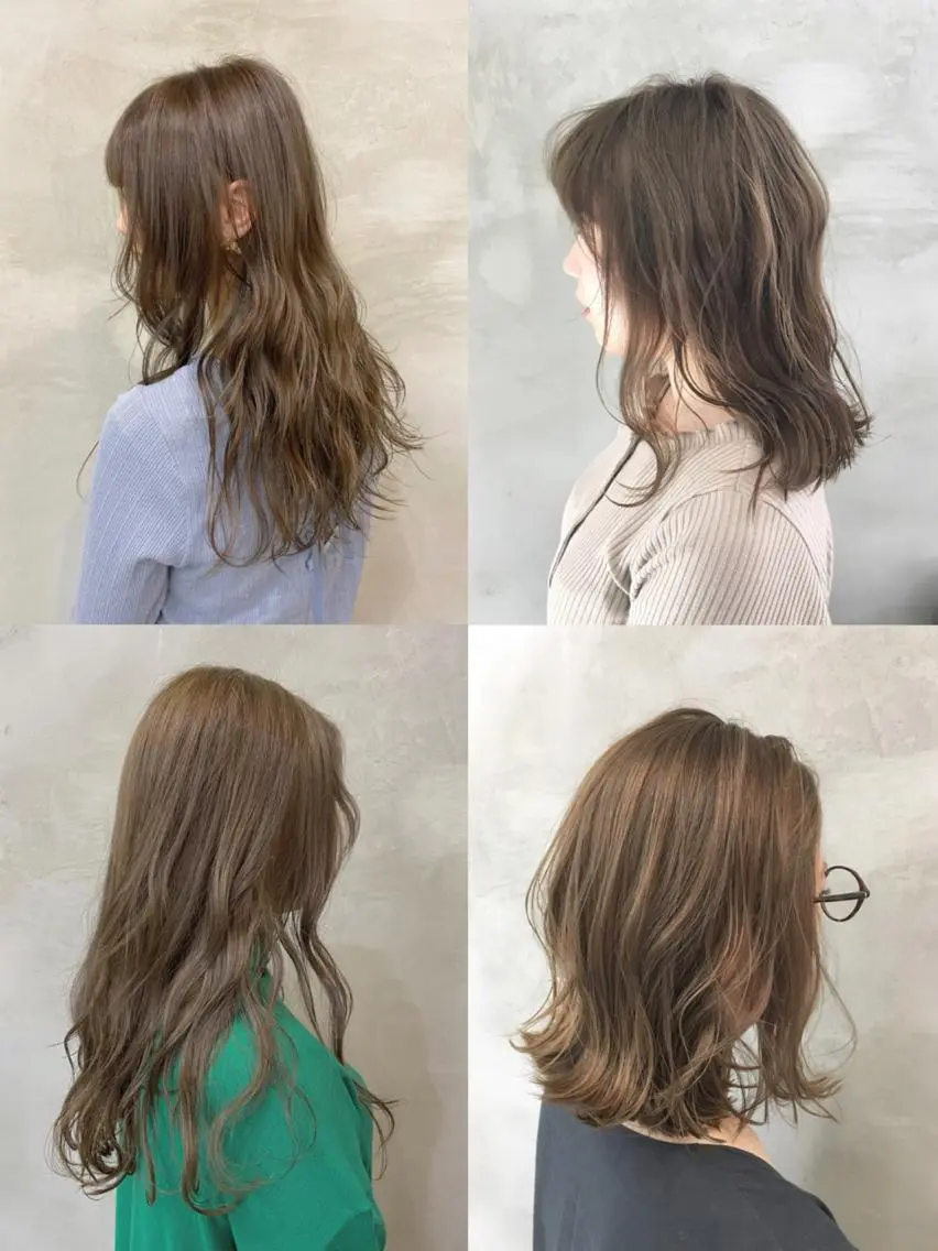 セミロング カラー ベージュカラー オレンジ カット ヘアカラー トリートメント 🫧透明感カラー🫧 OIKAWAのヘアスタイル