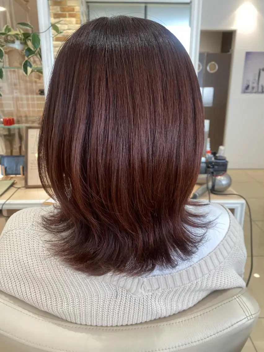 セミロング カラー 🩵波巻き/ツイスパ HARU💎のヘアスタイル